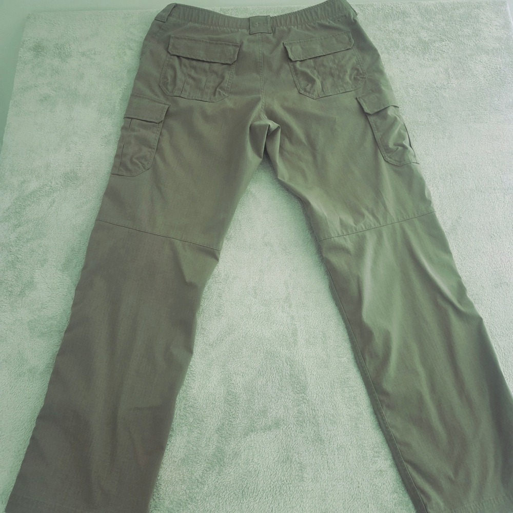 Under Armour Storm Tactical Cargo Pants Mens 38/34 Olive Green Ripstop Straight